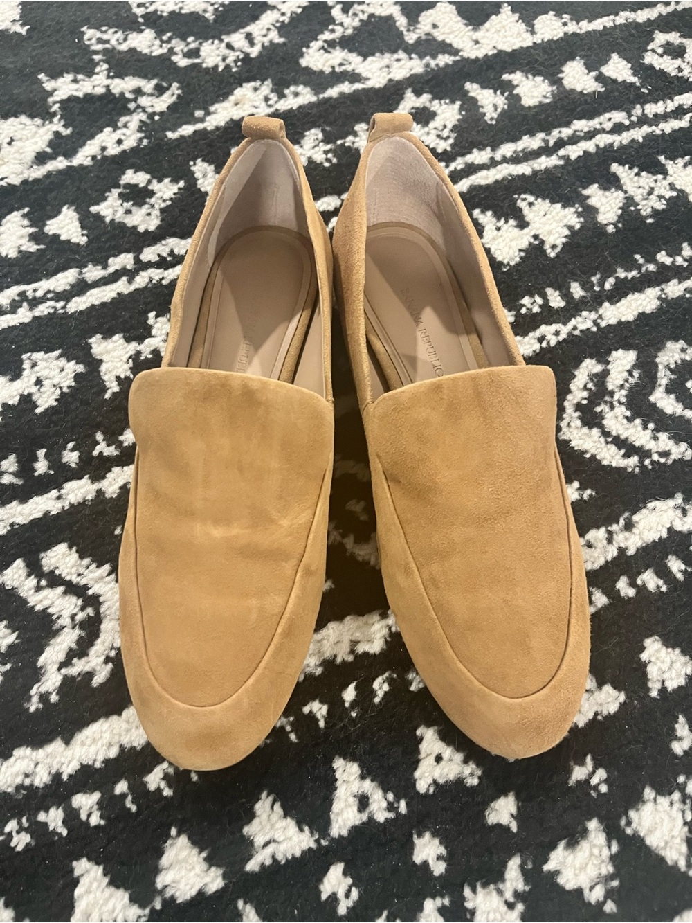 Banana Republic Women's Suede Loafers in Camel